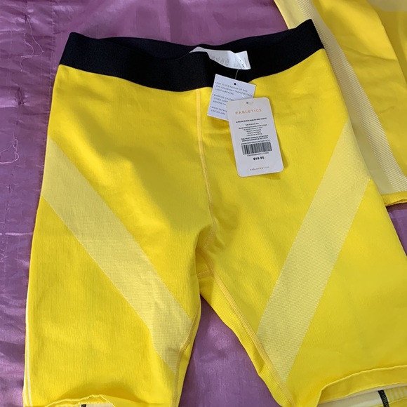 Yellow and black fabletics workout 2 piece outfit - Picture 4 of 4